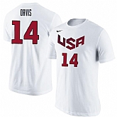 Men's USA Basketball Anthony Davis Nike White Name & Number T-Shirt,baseball caps,new era cap wholesale,wholesale hats